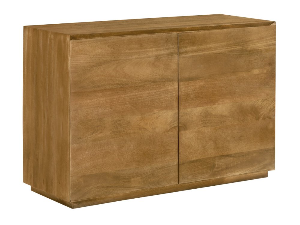 48" Tan Solid Wood Sideboard With Two Doors — view 1