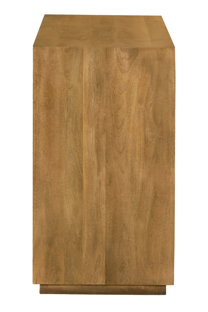48" Tan Solid Wood Sideboard With Two Doors HomeRoots