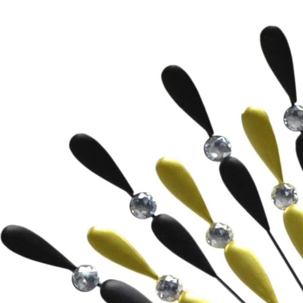 27" Gold And Black Silent Analog Starburst Wall Clock — view 6