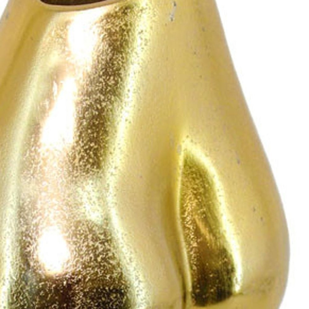 14" Gold Cast Aluminum Female Form Table Vase HomeRoots