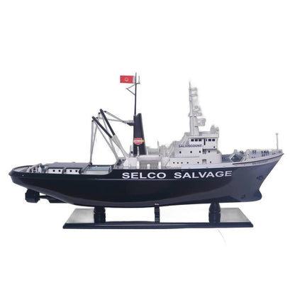 6" Unfinished Wood Hand Painted Model Boat HomeRoots