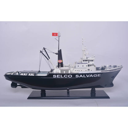 6" Unfinished Wood Hand Painted Model Boat HomeRoots
