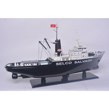 6" Unfinished Wood Hand Painted Model Boat HomeRoots