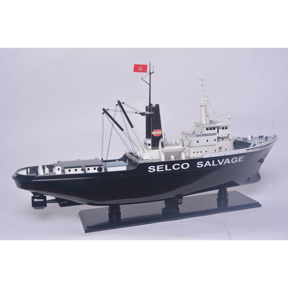 6" Unfinished Wood Hand Painted Model Boat HomeRoots