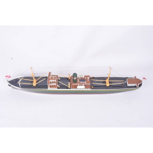 3" Unfinished Wood Hand Painted Model Boat HomeRoots