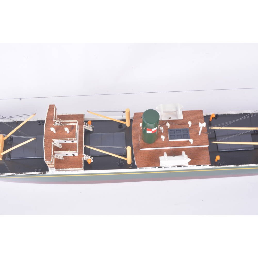 3" Unfinished Wood Hand Painted Model Boat HomeRoots