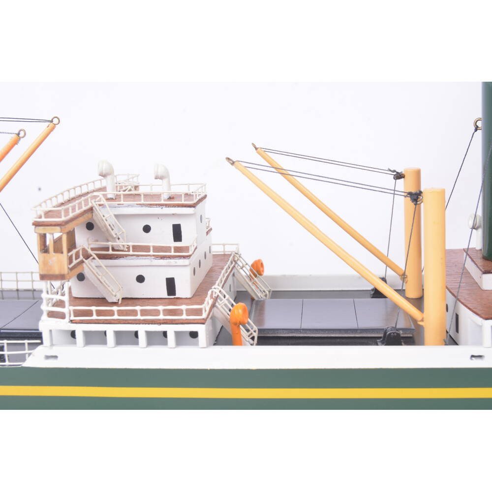 3" Unfinished Wood Hand Painted Model Boat HomeRoots