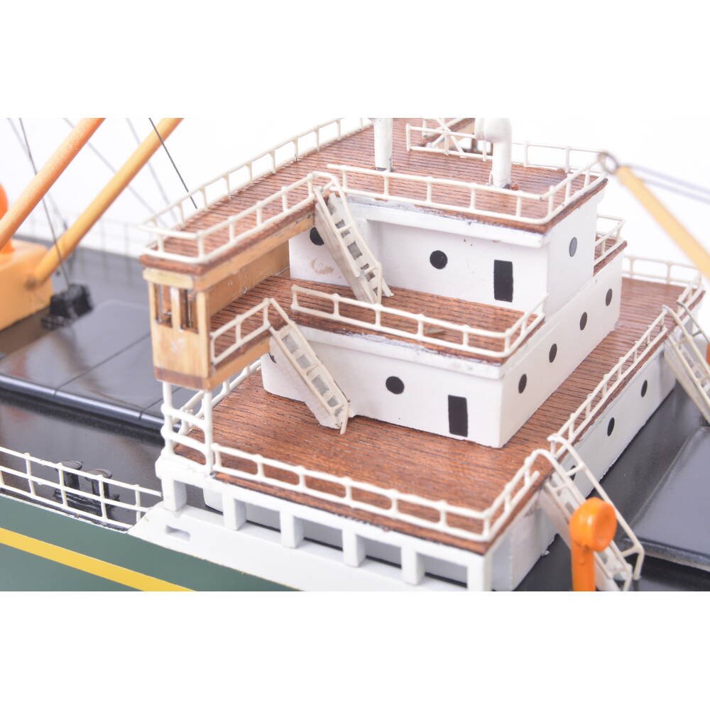 3" Unfinished Wood Hand Painted Model Boat HomeRoots