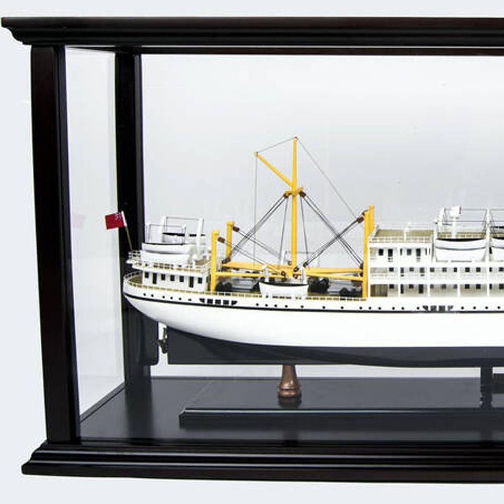 5" Unfinished Wood Hand Painted Model Boat HomeRoots