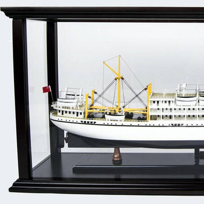 5" Unfinished Wood Hand Painted Model Boat HomeRoots