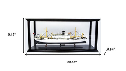 5" Unfinished Wood Hand Painted Model Boat HomeRoots