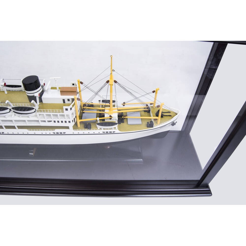 5" Unfinished Wood Hand Painted Model Boat HomeRoots