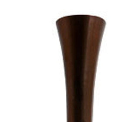 50" Burnished Brown Aluminum Floor Vase HomeRoots