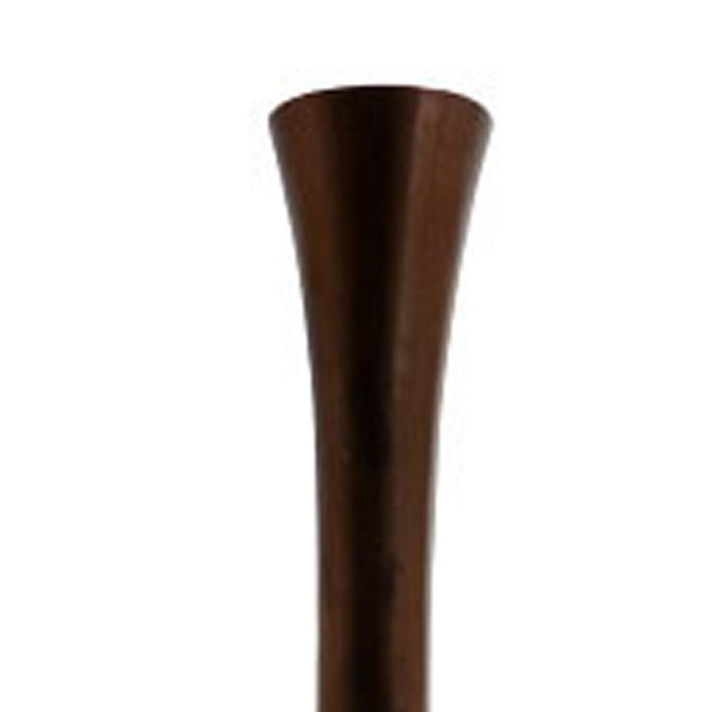 50" Burnished Brown Aluminum Floor Vase HomeRoots