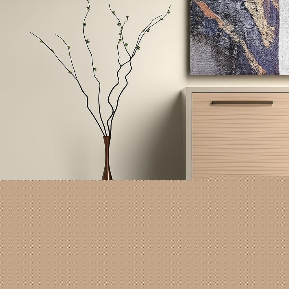 50" Burnished Brown Aluminum Floor Vase HomeRoots