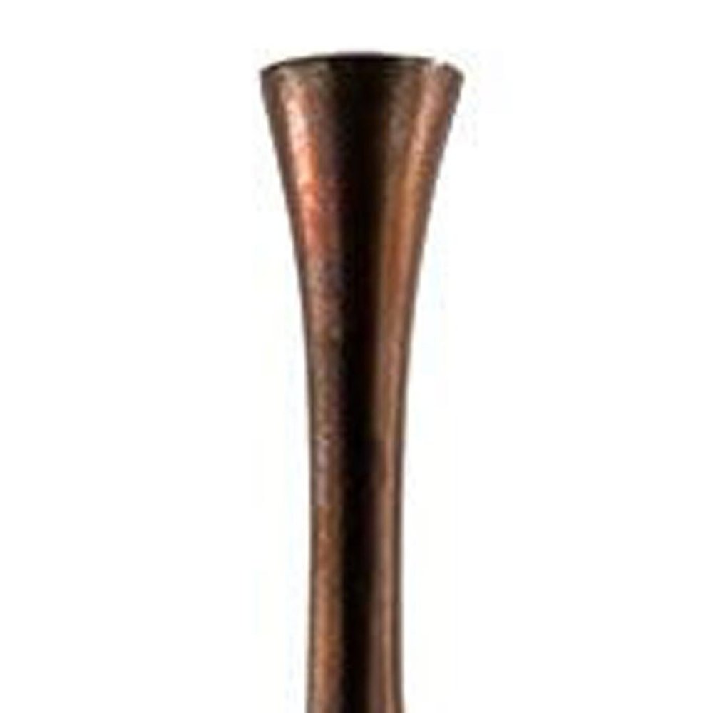 50" Burnished Brown Aluminum Floor Vase HomeRoots