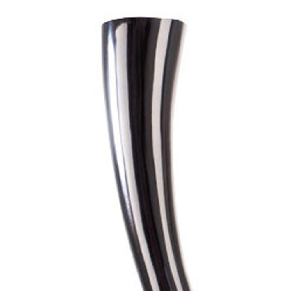 39" Silver Trumpet Aluminum Floor Vase HomeRoots