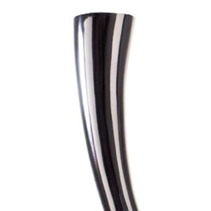 39" Silver Trumpet Aluminum Floor Vase HomeRoots