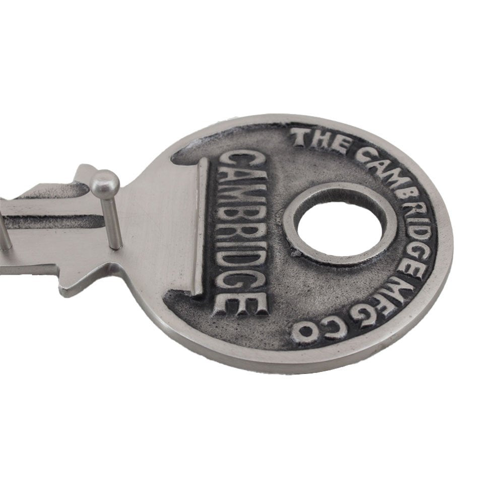 16" Silver Five Hook Wall Mount Key Shaped Coat Rack HomeRoots