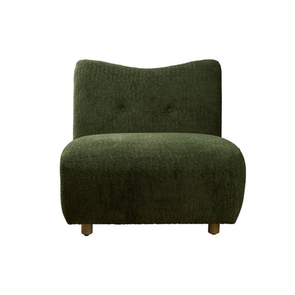 31" White and Natural Fabric Side Chair HomeRoots