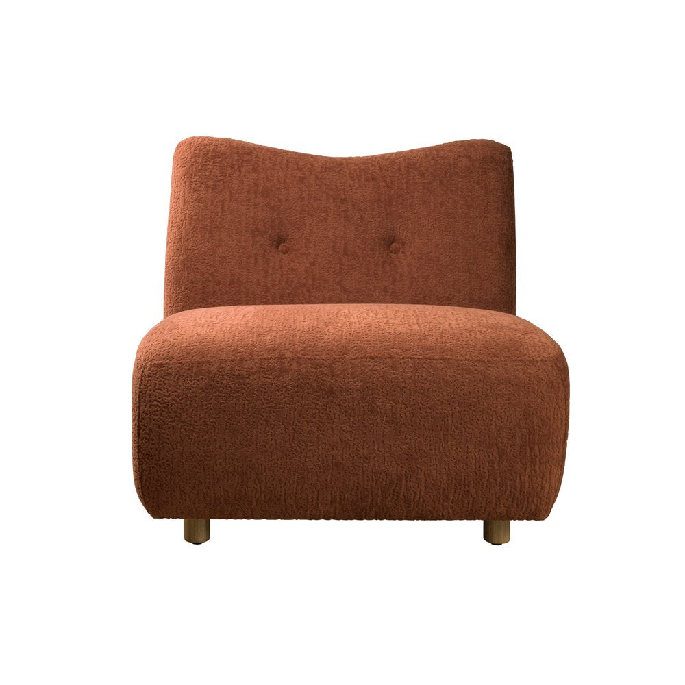 31" White and Natural Fabric Side Chair HomeRoots
