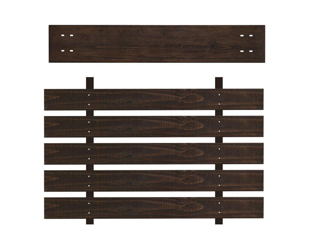 96" Distressed Solid Wood Entertainment Center — view 5