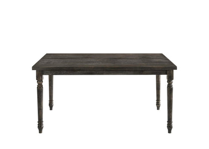 60" Gray Wood Dining Table HomeRoots