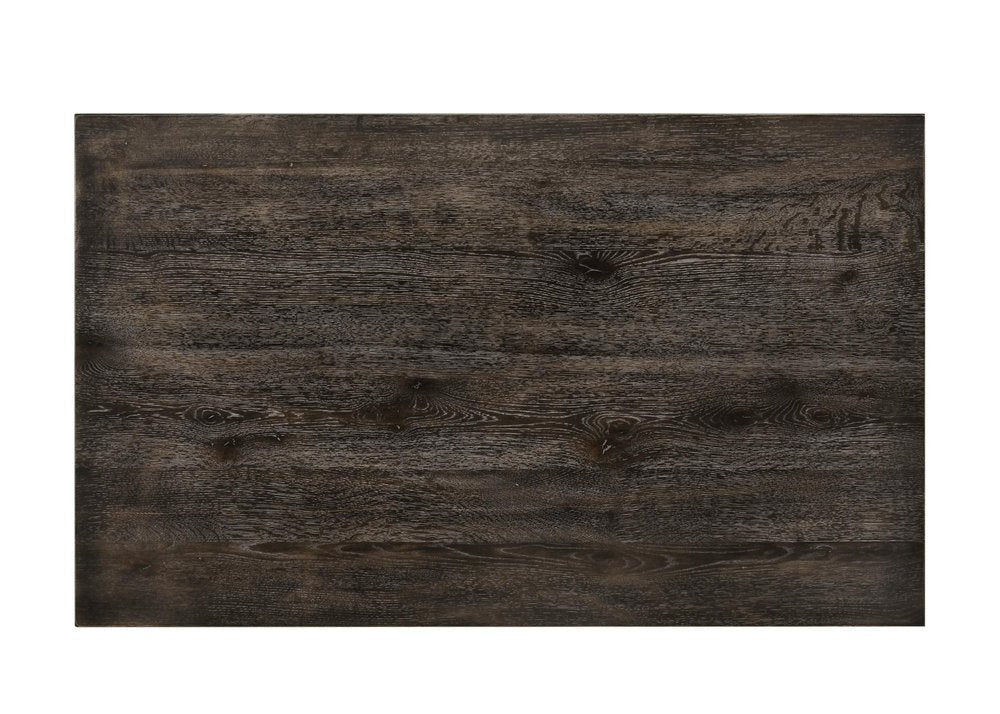 60" Gray Wood Dining Table — view 5