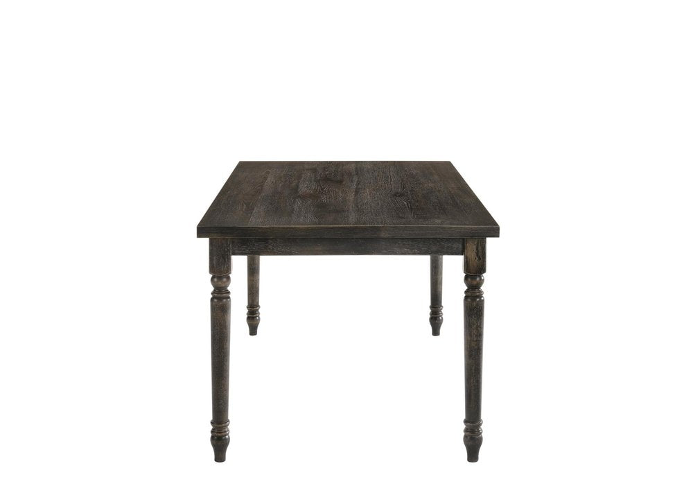 60" Gray Wood Dining Table HomeRoots