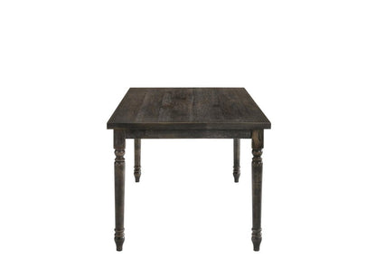 60" Gray Wood Dining Table HomeRoots