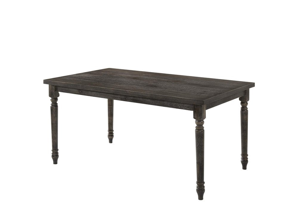 60" Gray Wood Dining Table — view 6