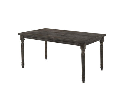 60" Gray Wood Dining Table HomeRoots