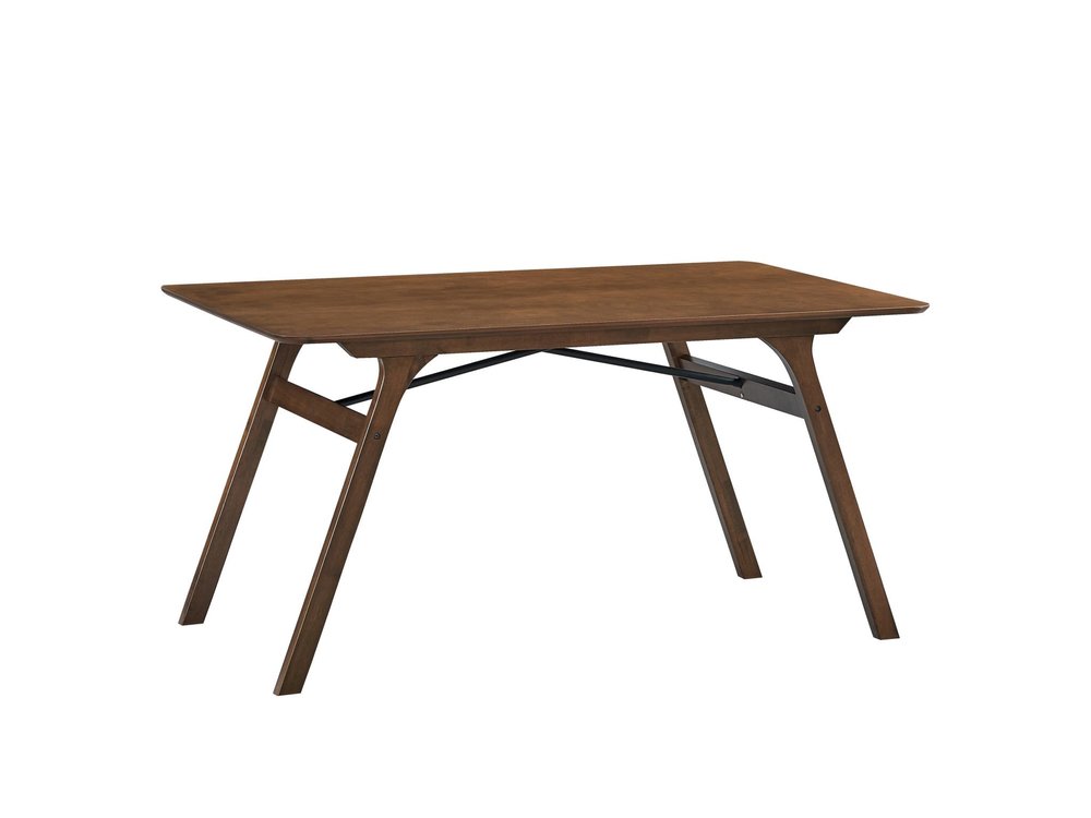 59" Walnut Wood Dining Table — view 1