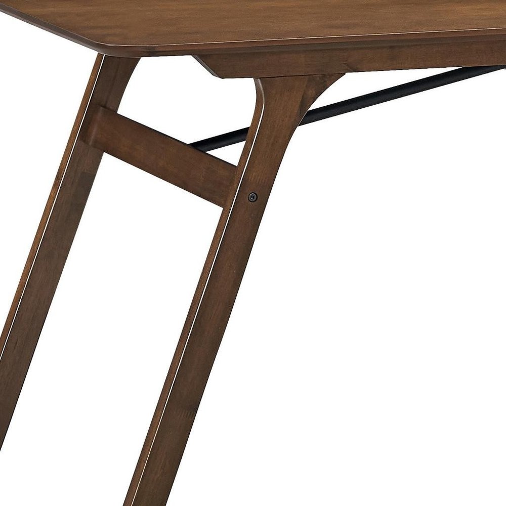 59" Walnut Wood Dining Table — view 4