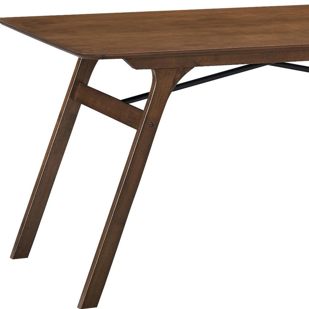 59" Walnut Wood Dining Table — view 5
