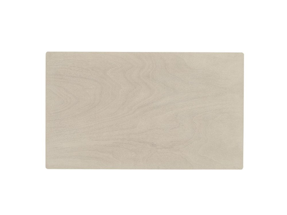 59" Antiqued White Wood Dining Table HomeRoots