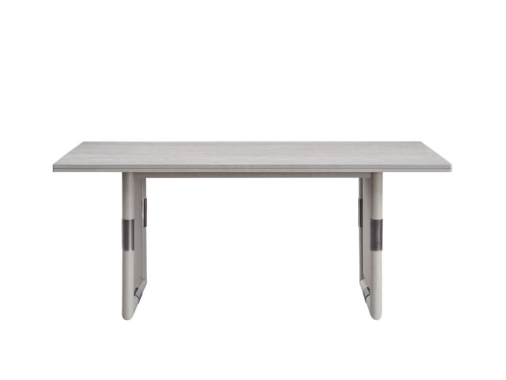 72" Natural Wood Double Pedestal Base Dining Table HomeRoots