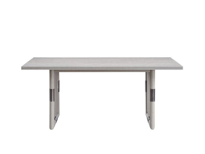 72" Natural Wood Double Pedestal Base Dining Table HomeRoots