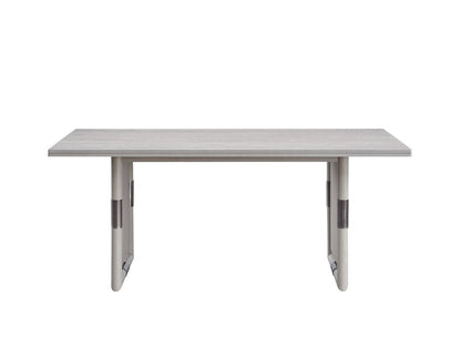 72" Natural Wood Double Pedestal Base Dining Table