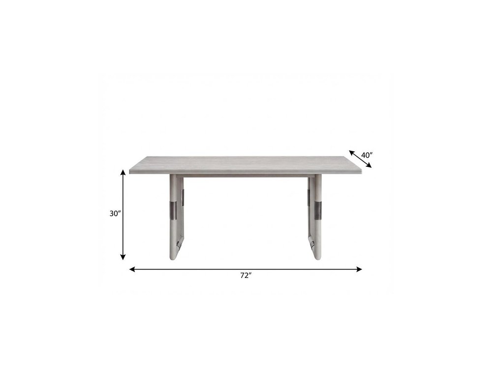 72" Natural Wood Double Pedestal Base Dining Table — view 7