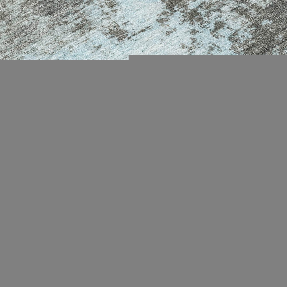 3' X 5' Taupe And Sky Blue Abstract Washable Indoor Outdoor Area Rug HomeRoots