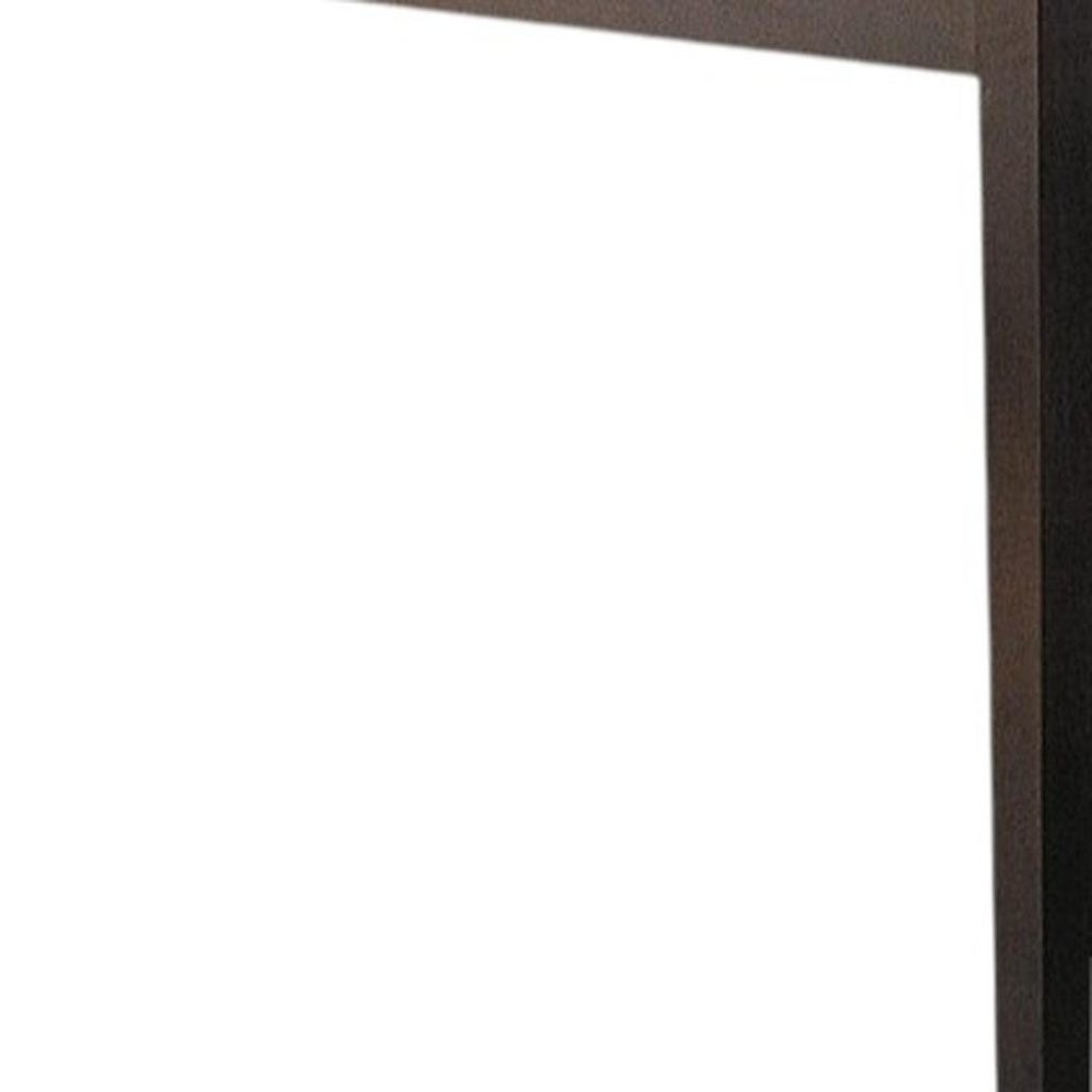48" Espresso Wood Dining Table — view 3