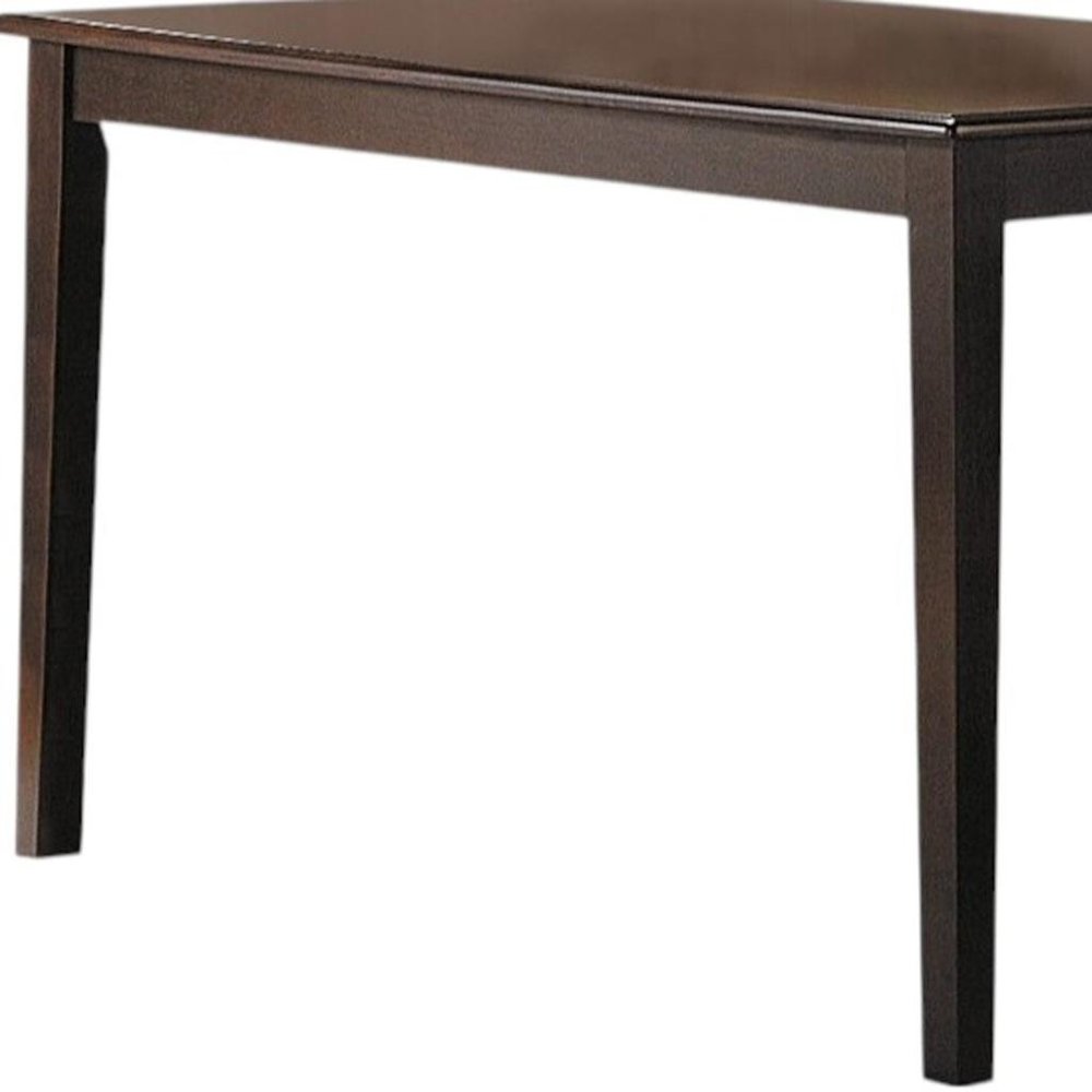 48" Espresso Wood Dining Table HomeRoots