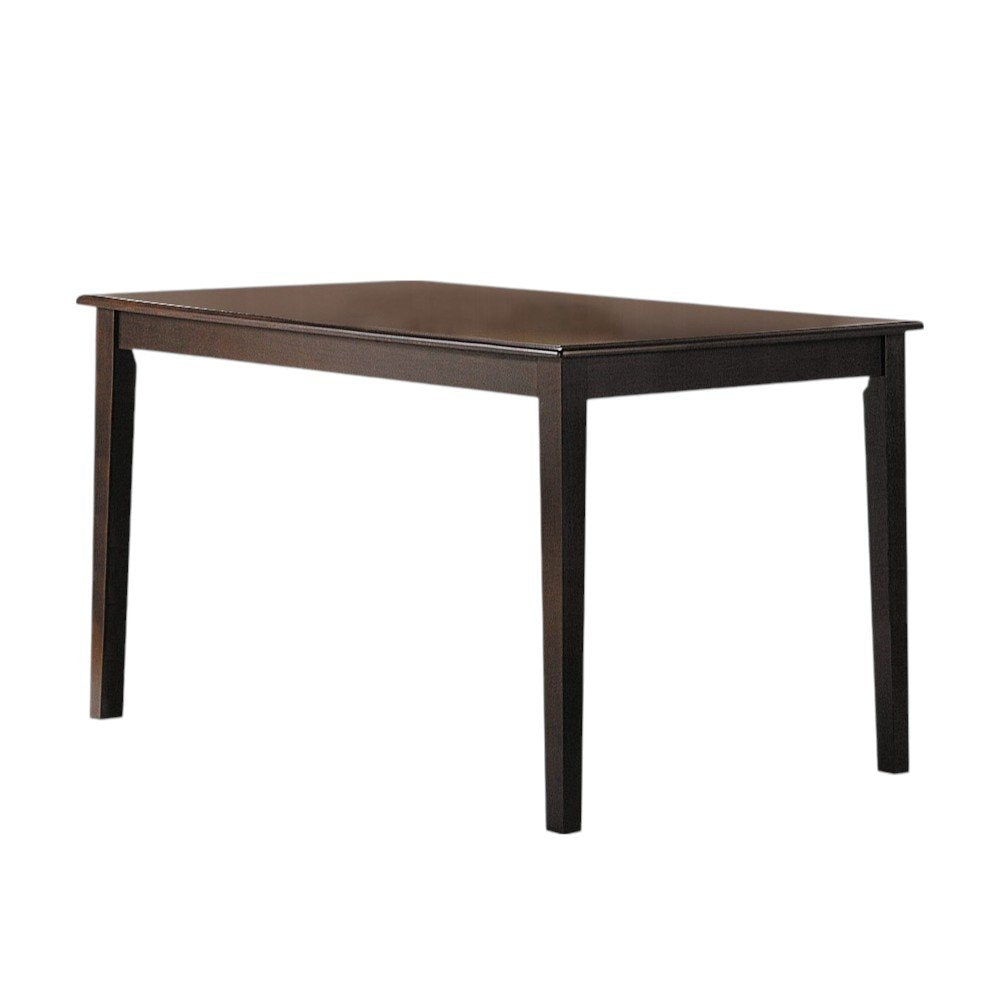 48" Espresso Wood Dining Table — view 2