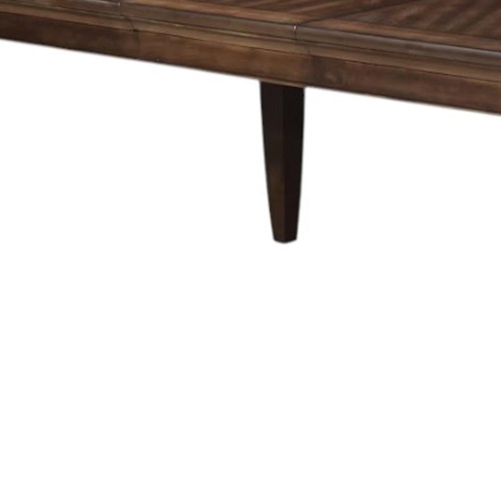 64" Walnut Wood Removable Leaf Extendable Dining Table HomeRoots