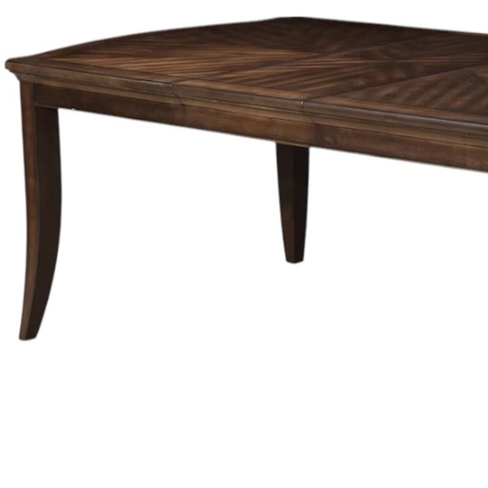 64" Walnut Wood Removable Leaf Extendable Dining Table