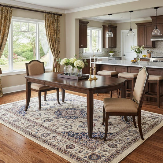 64" Walnut Wood Removable Leaf Extendable Dining Table