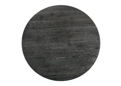 47" Gray Wood Round Top Dining Table
