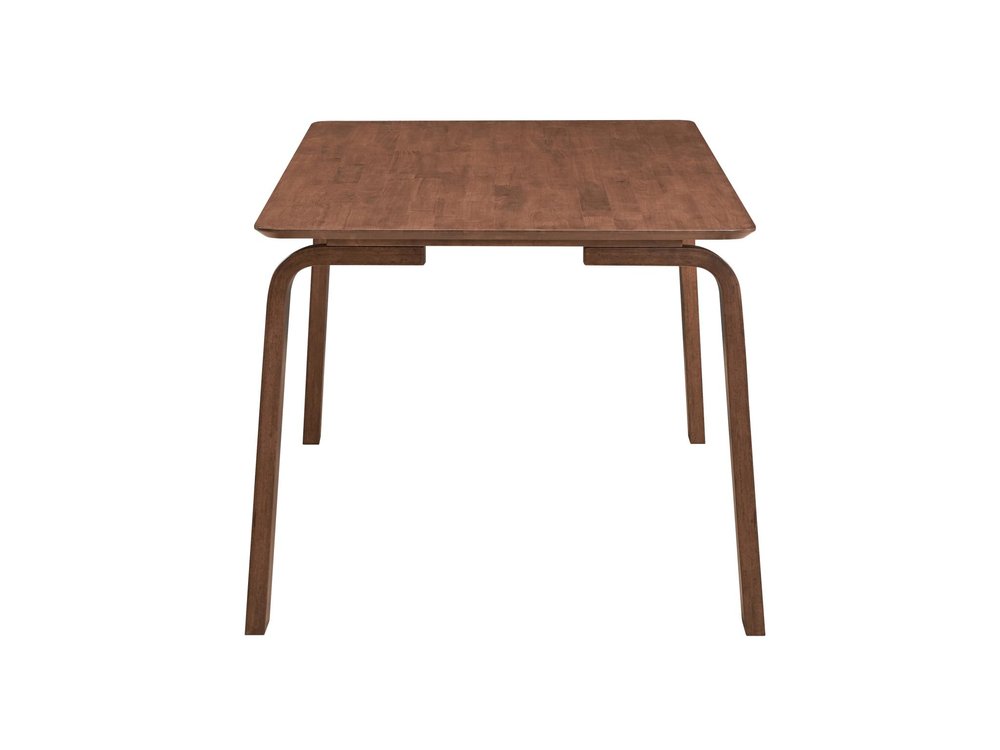 63" Walnut Solid Wood Dining Table HomeRoots