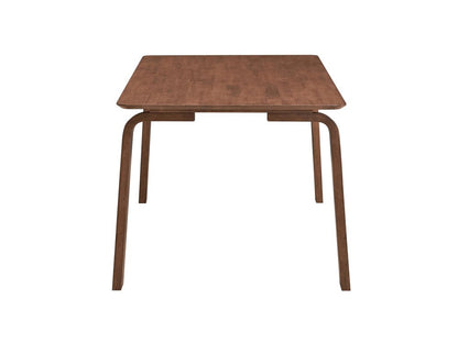 63" Walnut Solid Wood Dining Table HomeRoots